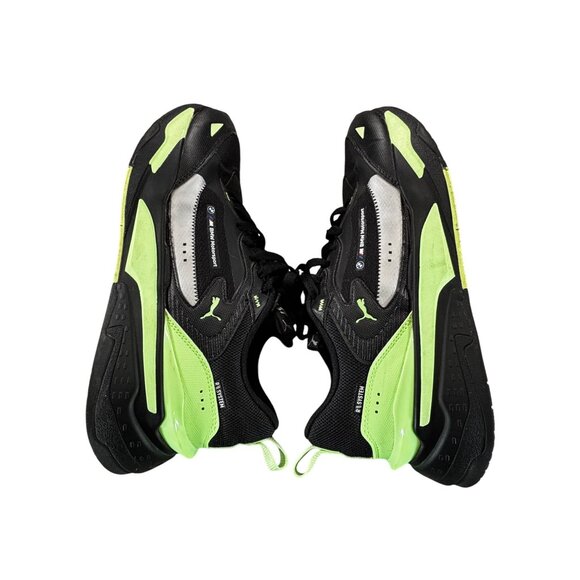 Puma BMW M Motorsport RS-Fast Sneakers Black Green Mens Size 12 - Picture 4 of 9